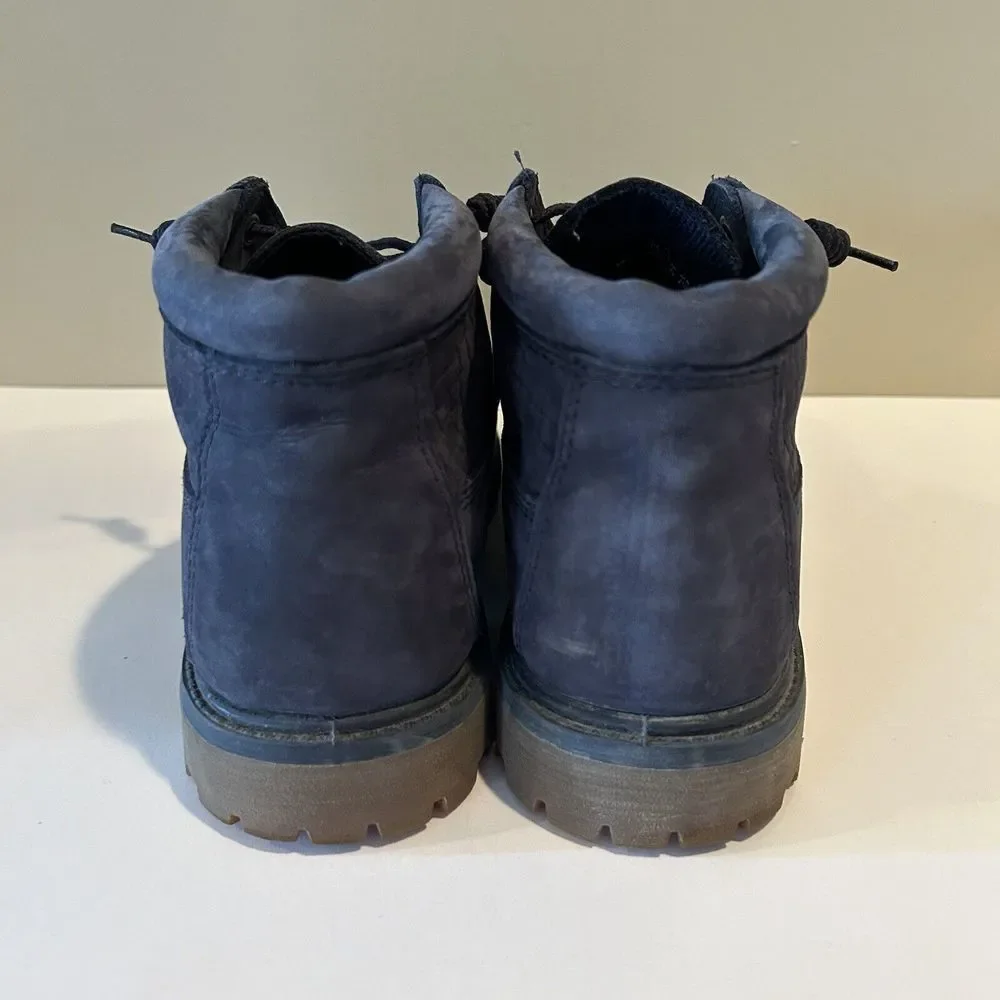 Timberland 8.5 Blue Leather Nellie Chukka‎ Waterproof Casual Outdoor Low Boots